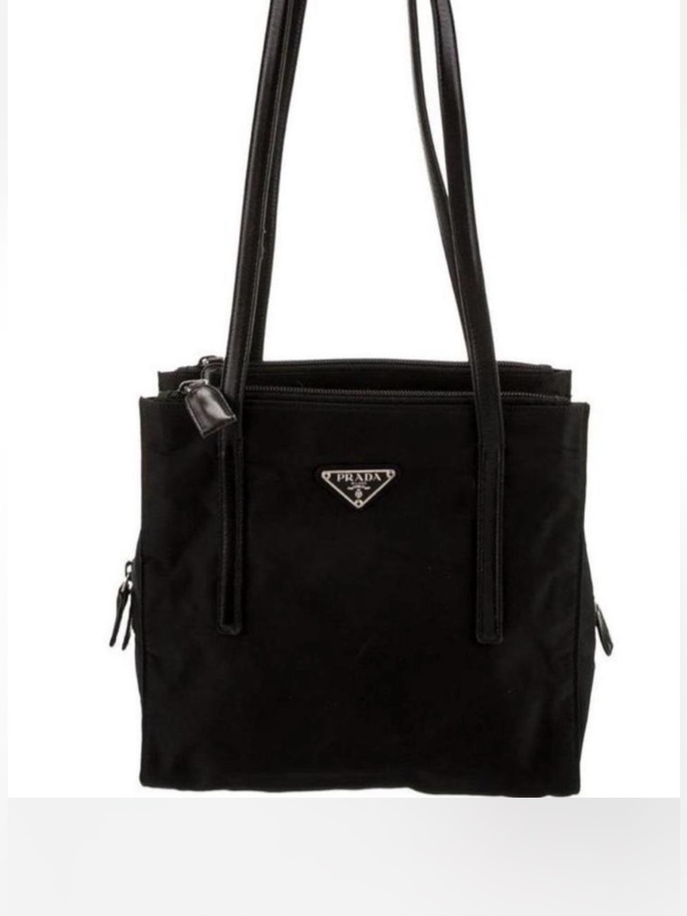 Prada⭐️ Tessuto Nylon Shoulder Bag with Leather Straps 4 pocket. Offers!